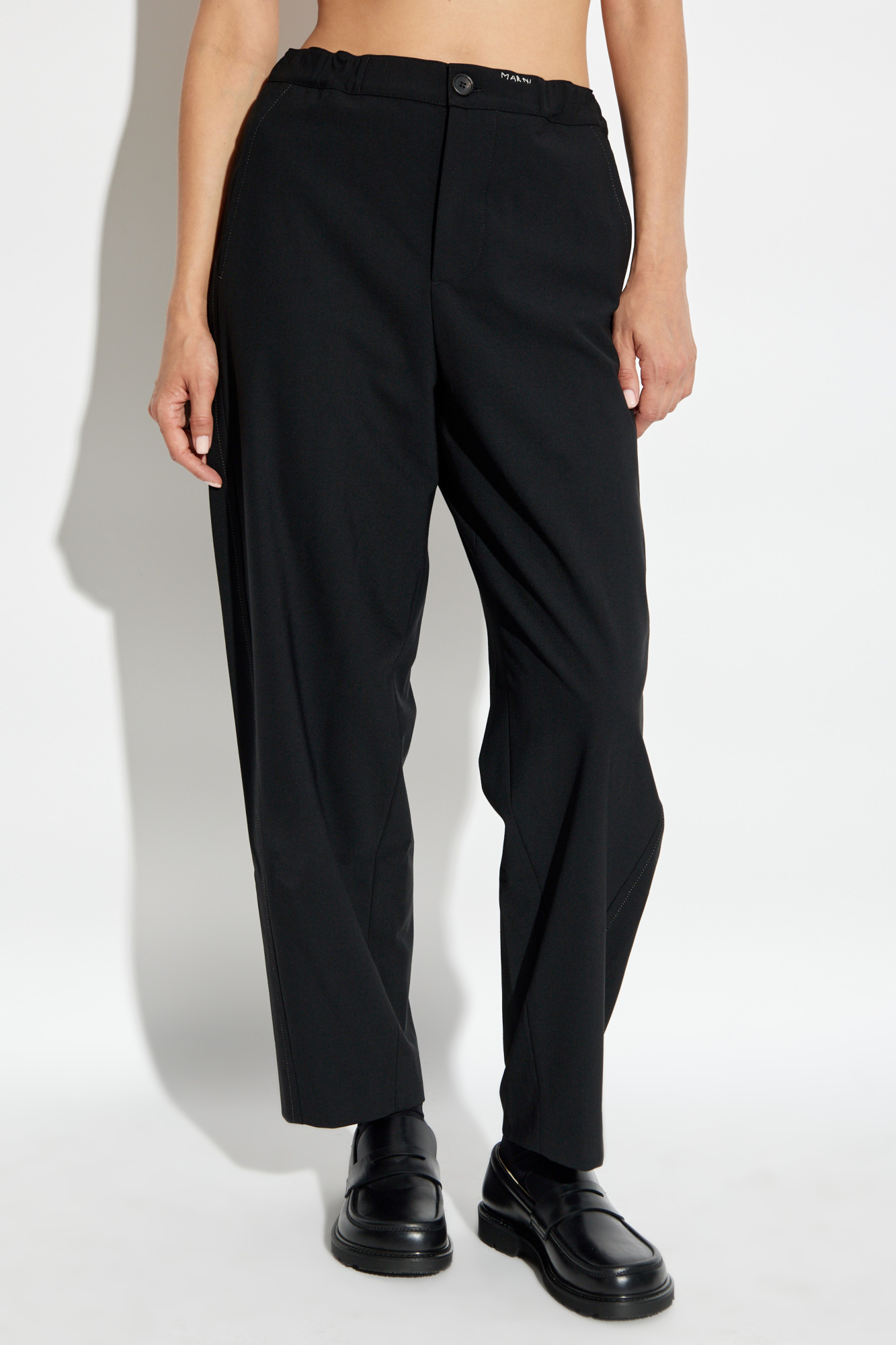 パンツ MARNI Women Straight Pants PAMA0514S0 UTC462 DIN99 BLACK Marni Straight-leg pants | Women's | Vitkac